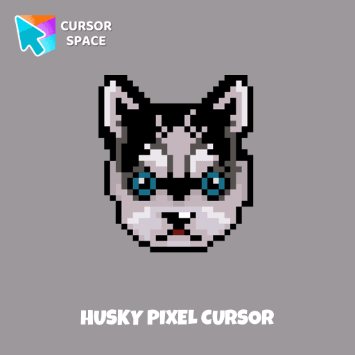 Husky Pixel cursor arrow cursor